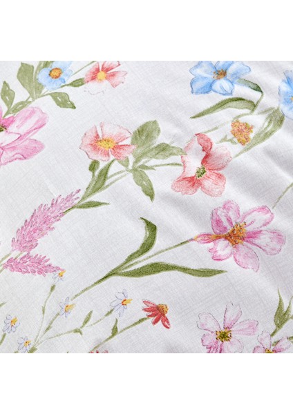 Seina Lila Çift Nevresim Takımı %100 Pamuk Desenli 200x220 cm Çiçekli modelleri