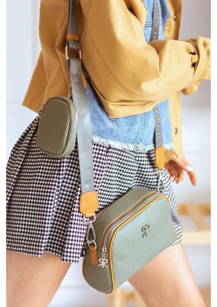 Kadın Çıkarılabilinir Mini Cüzdanlı Çanta