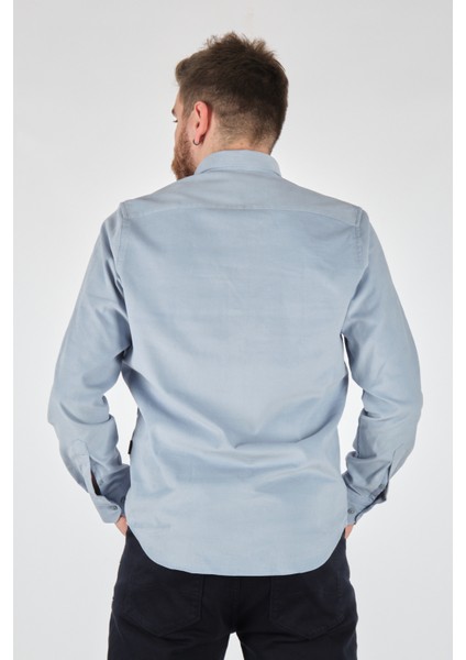 Erkek Uzun Kol Kadife Gömlek - Minimalist & Şık indirimleri