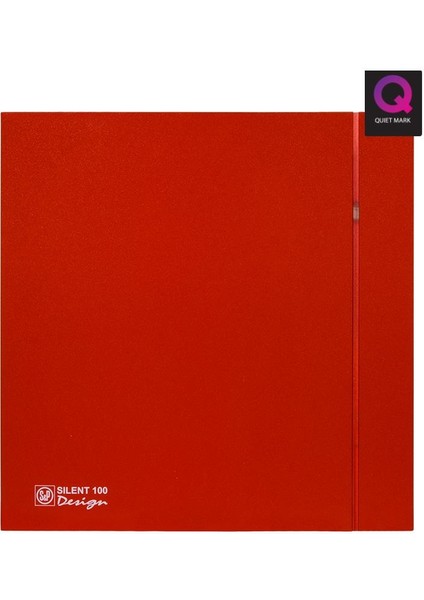 Dekoratif Kırmızı Havalandırma Fanı Red Silent 100 Cz Design Ultra Sessiz Banyo Wc Aspiratörü Soler Palau Estetik Dizayn
