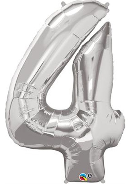 4 Gümüş 16 Inch Folyo Balon