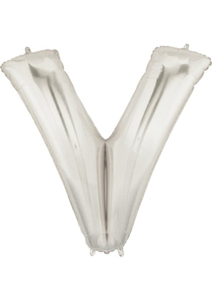V Gümüş 40 Inch Folyo Balon
