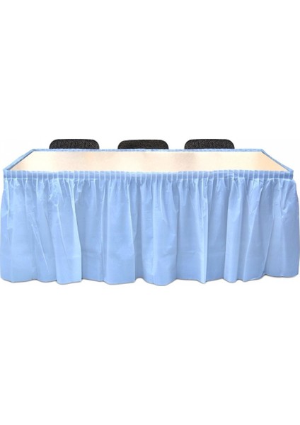Masa Eteği Açık Mavi 4 Metre
