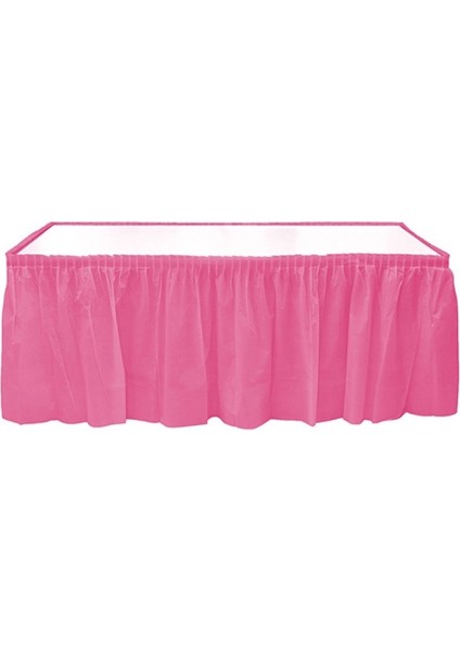 Masa Eteği Pembe Kıng-Prt-Etk-P 4 Metre