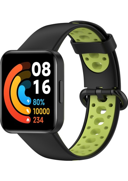 Puluz Xiaomi Redmi Izle 2 Için Silikon Kayış Siyah Yeşil (Yurt Dışından) fiyatları