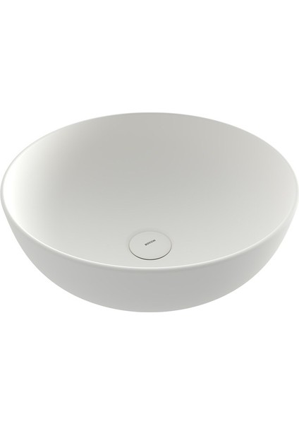 Bocchi Slim Line Yuvarlak Lavabo 38 cm Parlak Siyah