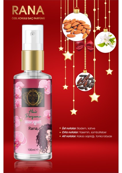 Saç Bakım Parfümü- Rana Parfüm Kokulu 100 ml