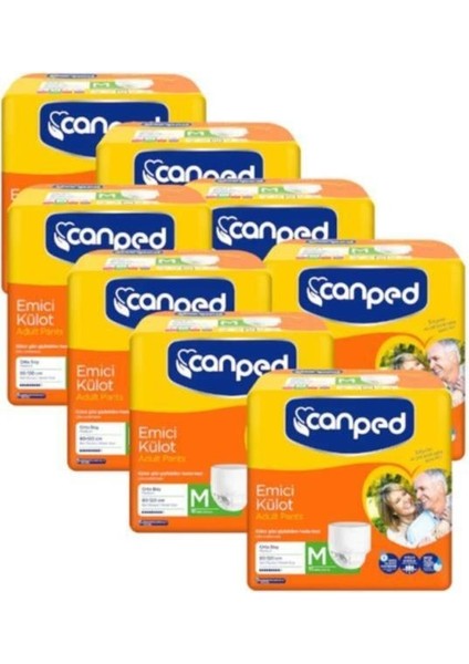 Emici Külot Orta Boy M 10'lu Hasta Bezi 8 Paket 80 Adet