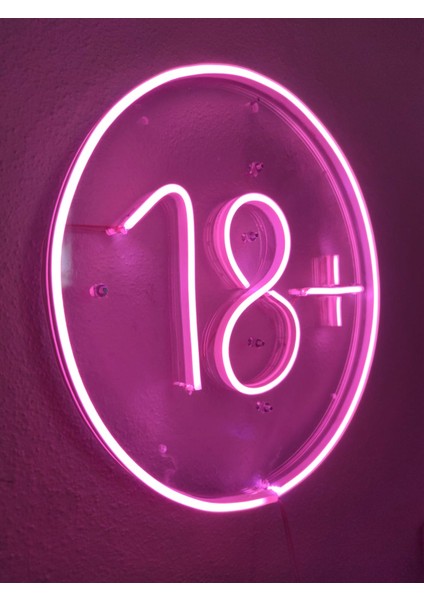 +18 Neon Şekiller Işaret Neon LED Dekoratif Duvar Aydınlatması Neon Duvar Yazısı