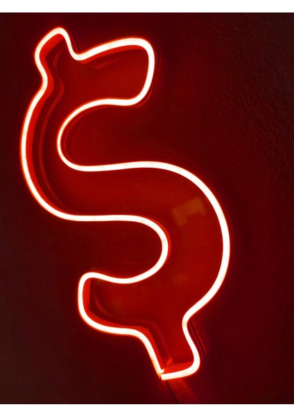 Dolar Neon Şekiller Işaret Neon LED Dekoratif Duvar Aydınlatması Neon Duvar Yazısı
