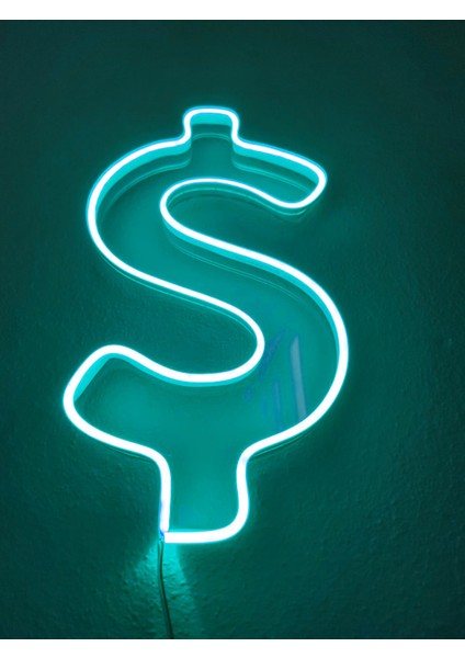 Dolar Neon Şekiller Işaret Neon LED Dekoratif Duvar Aydınlatması Neon Duvar Yazısı