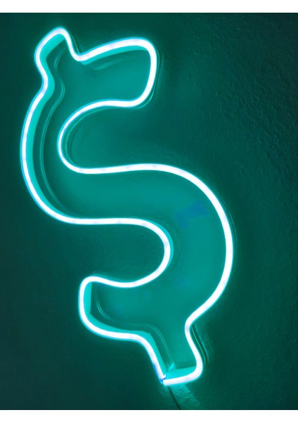 Dolar Neon Şekiller Işaret Neon LED Dekoratif Duvar Aydınlatması Neon Duvar Yazısı fiyatları