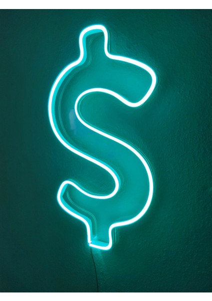 Dolar Neon Şekiller Işaret Neon LED Dekoratif Duvar Aydınlatması Neon Duvar Yazısı indirimleri