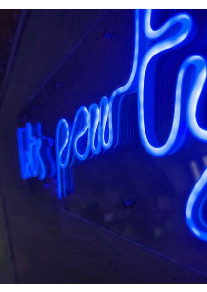 Lets Party Neon Şekiller Işaret Neon LED Dekoratif Duvar Aydınlatması Neon Duvar Yazısı