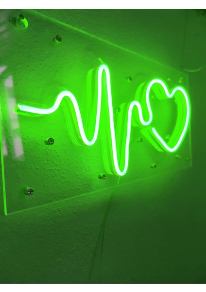 Kalp Ritim Neon Şekiller Işaret Neon LED Dekoratif Duvar Aydınlatması Neon Duvar Yazısı