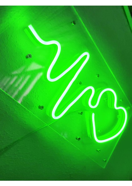 Kalp Ritim Neon Şekiller Işaret Neon LED Dekoratif Duvar Aydınlatması Neon Duvar Yazısı