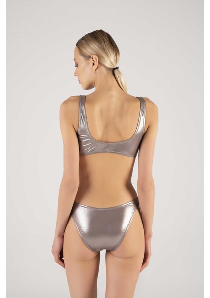 Atlet Parlak Haki Bikini Takımı
