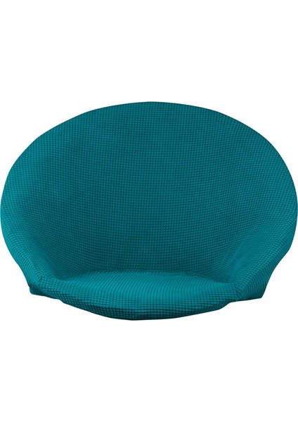 F Fityle Süper Yumuşak Jakarlı Kumaş Daire Sandalye Slipcover Kaymaz Yüksek Streç Çıkarılabilir Polyester Ay Sandalye Kapak Yetişkin Mobilya Koruma Yıkanabilir - Mavi (Yurt Dışından)