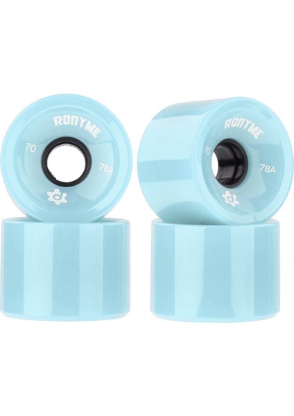 F Fityle 4 Rüğün Paketi 78A Kaykay Tekerlek Longboard Makaraları, Aşınmaya Dayanıklı ve Katı Pu Malzeme, Dayanıklı Kullanım Deneyimi Sağlayın - Camgöbeği (Yurt Dışından)