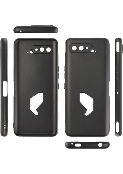 Asus Rog Phone 5 Matte Serisi Silikon Tpu Kılıf - Siyah