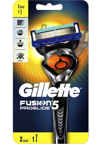 Gillette Fusion Proglide Flexball Tıraş Makinesi Yedekli Tıraş Makinesi