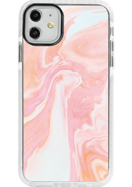iPhone 11 Beyaz Impact Sicak Renkli Premium Telefon Kılıfı