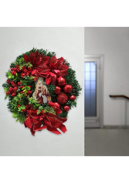 Noel Kapı Çelenk 40 cm (Yurt Dışından) modelleri