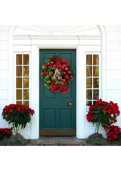 Noel Kapı Çelenk 40 cm (Yurt Dışından) fırsatları