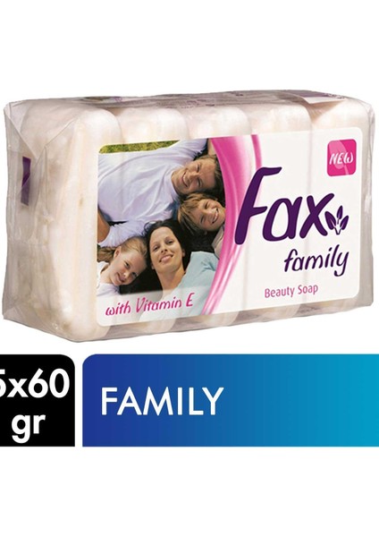 Fax Güzellik Sabunu 60 G x 5'li Paket Happy Home Family 8690506435813 Banyo Sabunu