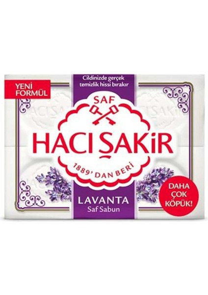 Hacı Şakir Hacı Şakir Banyo Sabunu 4X150 gr Lavanta 8718951384330 Banyo Sabunu