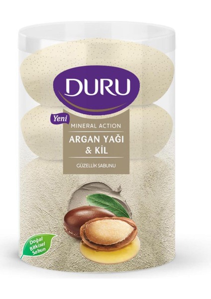 Duru Mineral Action Argan Yağı Kil Sabun 4X110 G Banyo Sabunu