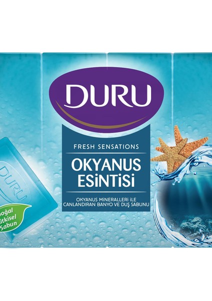 Duru Fresh Duş Sabunu Okyanus Esintisi 4X150 G Banyo Sabunu
