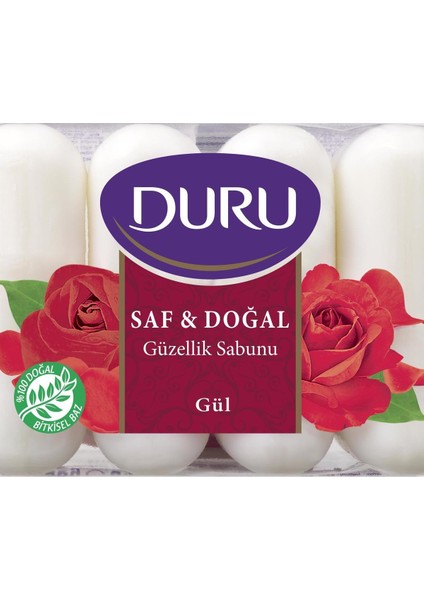 Duru Güzellik Sabunu Saf&doğal Gül 4X70 G Banyo Sabunu