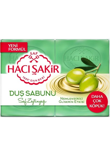 Zeytinyağı Gliserinli Duş Sabunu 4 x 125 gr Banyo Sabunu