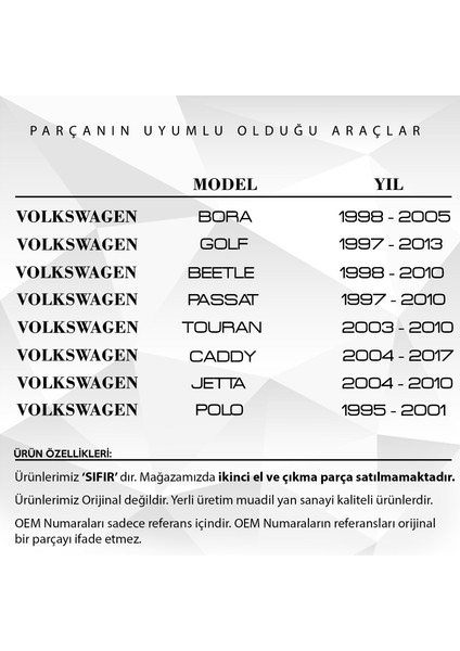 Vw Passat, Golf, Bora, Polo Için Emme Manifold Conta Seti -Dar- fiyatları