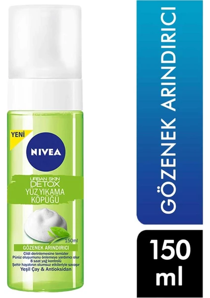  Nivea Detox Yüz Yıkama Köpüğü 150 ml 4005900612120