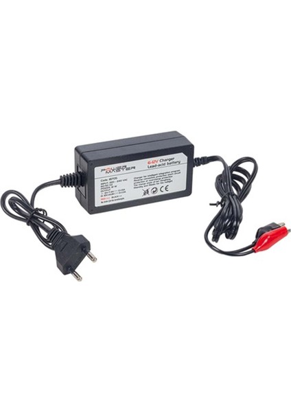 PM-18705 6 Volt - 12 Volt Kademeli 1 Amper Akü Şarj Adaptörü