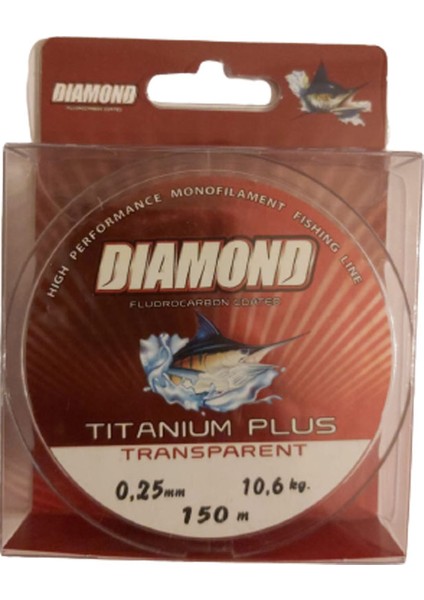 Tıtanıum Plus Monofilament Misina 150MT 0,25MM Drag 10,60KG