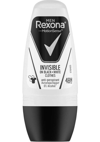 Rexona Men Invisible Black White Roll On 50 ml Parfüm