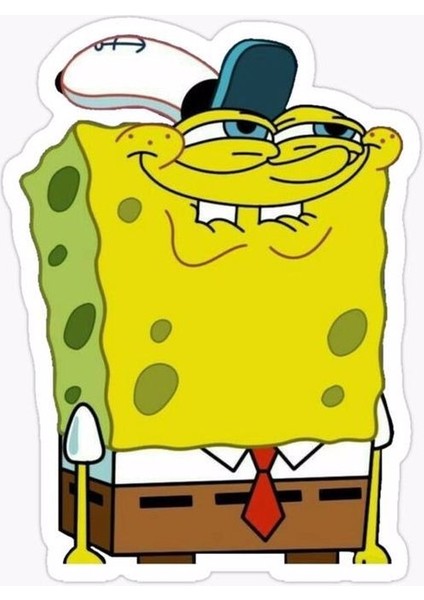 Zobarmarkt Sünger Bob Defter Ajanda Planner Laptop Sticker 5 cm