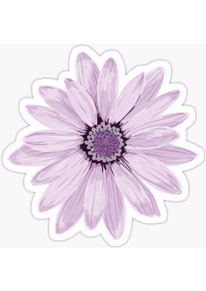 Zobarmarkt Mor Çiçek Temalı Defter Ajanda Planner Laptop Sticker 5 cm