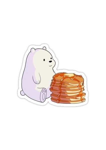 Zobarmarkt Krep Panda Defter Ajanda Planner Bullet Journal Laptop Sticker 5 cm