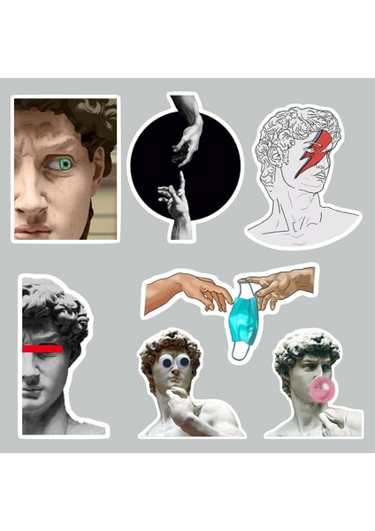 Art Sanat Temalı Laptop Notebook Tablet Sticker Set 2