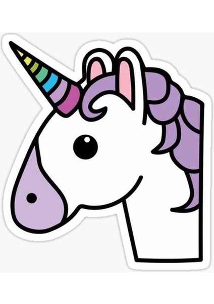 Zobarmarkt Unicorn Defter Ajanda Planner Laptop Sticker 7 cm