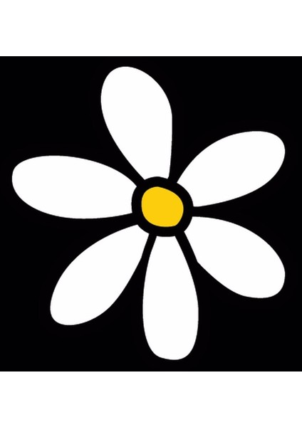 Zobarmarkt Papatya Temalı Defter Ajanda Planner Laptop Sticker 10 cm