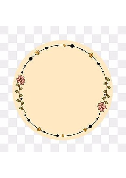 Zobarmarkt Çiçek Desenli 16 Adet Paketleme Sticker Seti 5 cm