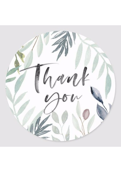 Zobarmarkt Teşekkürler Temalı Paketleme Sticker Seti 5 cm