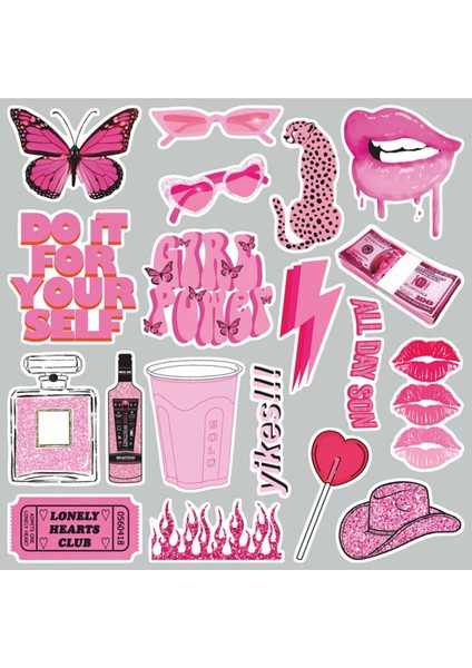 Vsco Pink Laptop Notebook Tablet Sticker Set 3