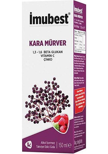 Imubest Kara Mürver 150 Ml Şurup