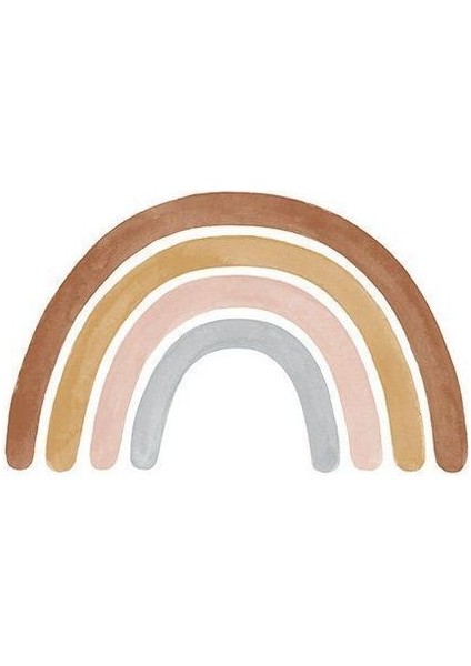 Zobarmarkt Bohem Gökkuşağı Defter Ajanda Planner Laptop Sticker Seti, 12 Adet, 4 cm